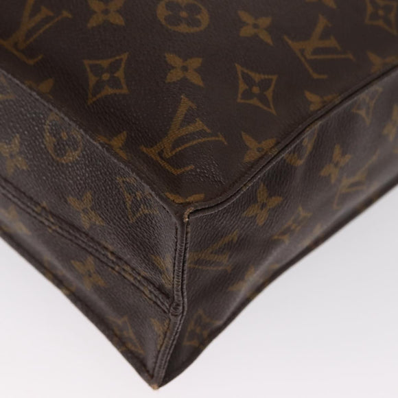 LOUIS VUITTON Monogram Sac Plat Handtasche M51140 LV Auth bs33196