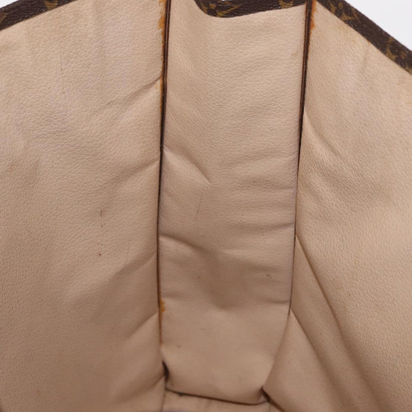 LOUIS VUITTON Monogram Sac Plat Hand Bag M51140 LV Auth bs33196