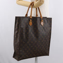 LOUIS VUITTON Monogram Sac Plat Hand Bag M51140 LV Auth bs33196-19