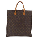 LOUIS VUITTON Monogram Sac Plat Hand Bag M51140 LV Auth bs33196-2