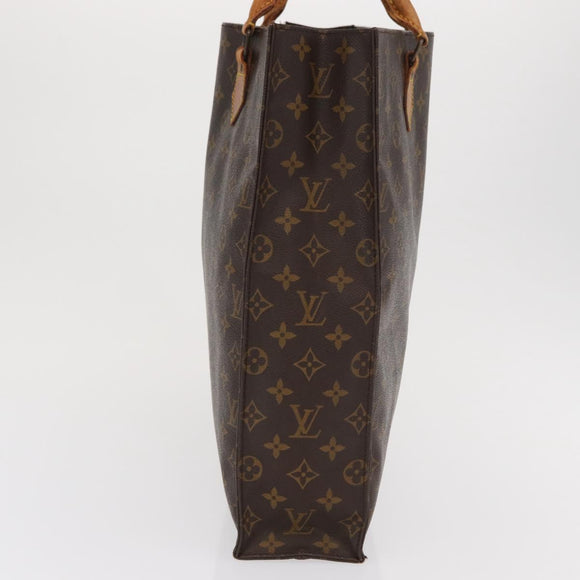 LOUIS VUITTON Monogram Sac Plat Hand Bag M51140 LV Auth bs33196