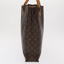 LOUIS VUITTON Monogram Sac Plat Hand Bag M51140 LV Auth bs33196-4