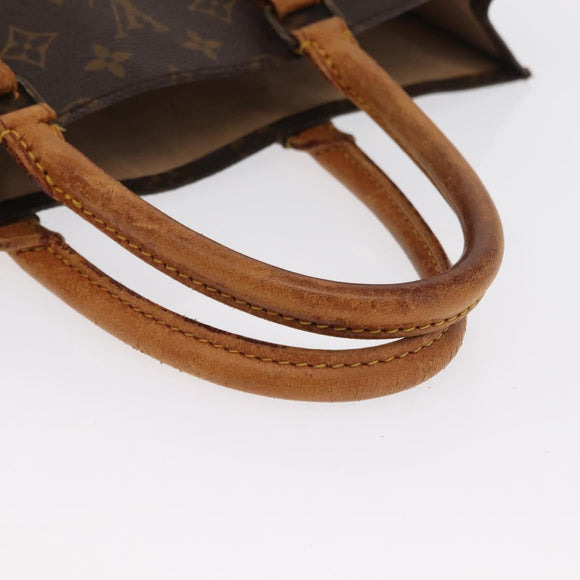 LOUIS VUITTON Monogram Sac Plat Hand Bag M51140 LV Auth bs33196