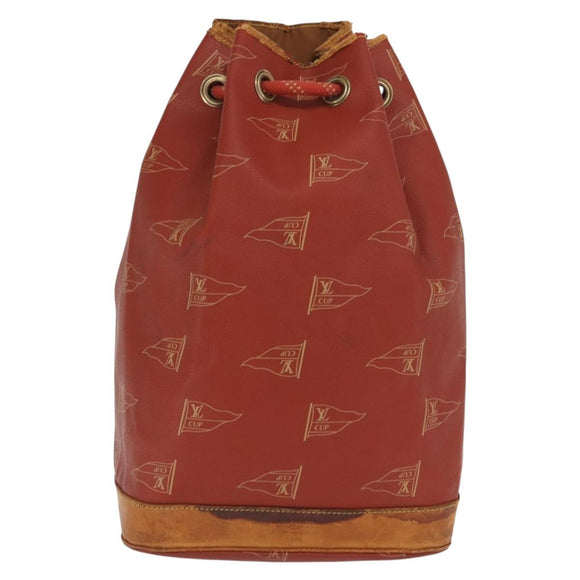 LOUIS VUITTON LV cup Saint Tropez Shoulder Bag Red M80026 LV Auth bs33198