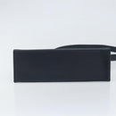 CELINE Chain Shoulder Bag Leather Navy Gold Auth bs33205-10