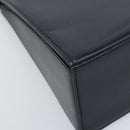 CELINE Chain Shoulder Bag Leather Navy Gold Auth bs33205-12