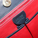 CELINE Chain Shoulder Bag Leather Navy Gold Auth bs33205-16