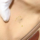 CELINE Macadam Canvas Tote Bag PVC Leather Brown Gold Auth bs33206-16