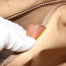 CELINE Macadam Canvas Tote Bag PVC Leather Brown Gold Auth bs33206-23