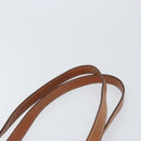 CELINE Macadam Canvas Tote Bag PVC Leather Brown Gold Auth bs33206-8