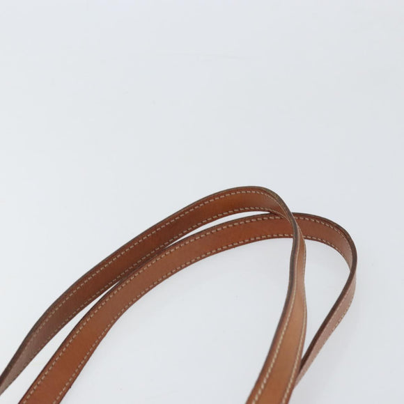 CELINE Macadam Canvas Tote Bag PVC Leather Brown Gold Auth bs33206