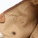 CELINE Macadam Canvas Tote Bag PVC Leather Brown Gold Auth bs33207-10