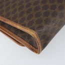 CELINE Macadam Canvas Shoulder Bag PVC Leather Brown Gold Auth bs33208-13