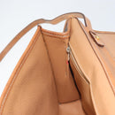 CELINE Macadam Canvas Shoulder Bag PVC Leather Brown Gold Auth bs33208-18