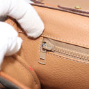 CELINE Macadam Canvas Shoulder Bag PVC Leather Brown Gold Auth bs33208-19