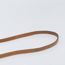 CELINE Macadam Canvas Shoulder Bag PVC Leather Brown Gold Auth bs33208-8