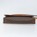 CELINE Macadam Canvas Shoulder Bag PVC Leather Brown Gold Auth bs33208-9