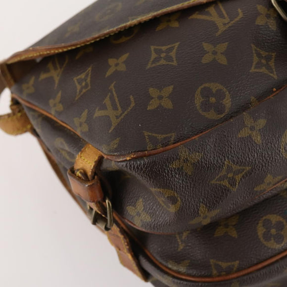 LOUIS VUITTON Monogram Saumur 30 Shoulder Bag M42256 LV Auth bs33212