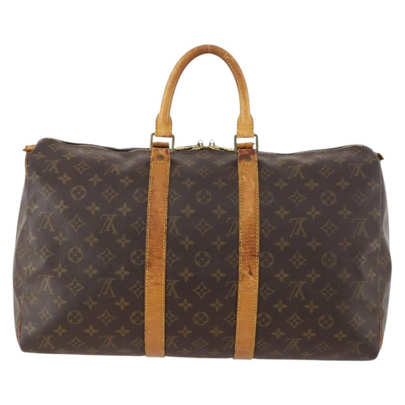 LOUIS VUITTON Monogram Keepall 45 Boston Bag M41428 LV Auth bs33215