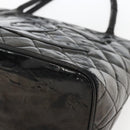 CHANEL Standard Tote Bag Patent leather Black CC Auth bs33216-13