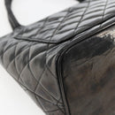 CHANEL Standard Tote Bag Patent leather Black CC Auth bs33216-16