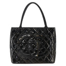 CHANEL Standard Tote Bag Patent leather Black CC Auth bs33216-2