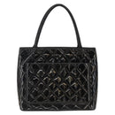 CHANEL Standard Tote Bag Patent leather Black CC Auth bs33216-3