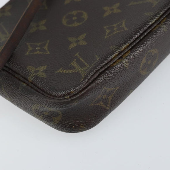 LOUIS VUITTON Monogram Pochette Accessoires Pouch M51980 LV Auth bs33220
