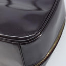 GUCCI Bamboo Hand Bag Patent leather 2way Purple Gold 000 270 0323 Auth bs33222-14