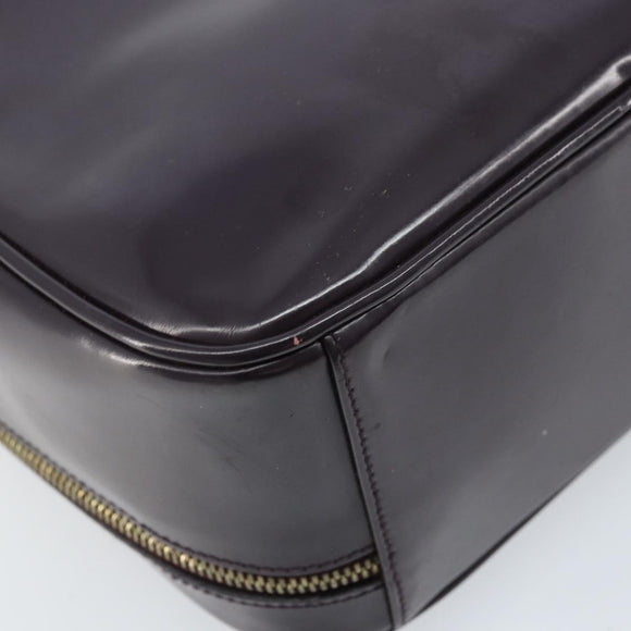 GUCCI Bamboo Hand Bag Patent leather 2way Purple Gold 000 270 0323 Auth bs33222