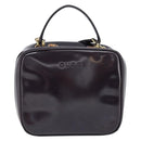 GUCCI Bamboo Hand Bag Patent leather 2way Purple Gold 000 270 0323 Auth bs33222-2