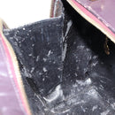 GUCCI Bamboo Hand Bag Patent leather 2way Purple Gold 000 270 0323 Auth bs33222-20