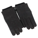 GUCCI Gloves Leather Black Auth bs33223-1