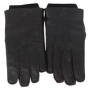 GUCCI Gloves Leather Black Auth bs33223-2