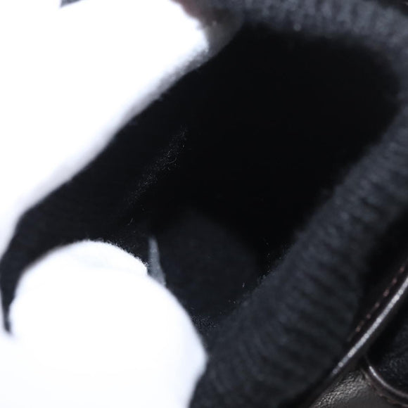 GUCCI Gloves Leather Black Auth bs33223