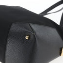 Salvatore Ferragamo Tote Bag Canvas Black Gold Auth bs33228-10
