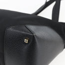 Salvatore Ferragamo Tote Bag Canvas Black Gold Auth bs33228-12