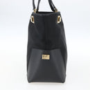 Salvatore Ferragamo Tote Bag Canvas Black Gold Auth bs33228-5