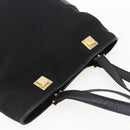 Salvatore Ferragamo Tote Bag Canvas Black Gold Auth bs33228-6