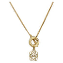 LOEWE Necklace metal Gold Auth bs33232-1