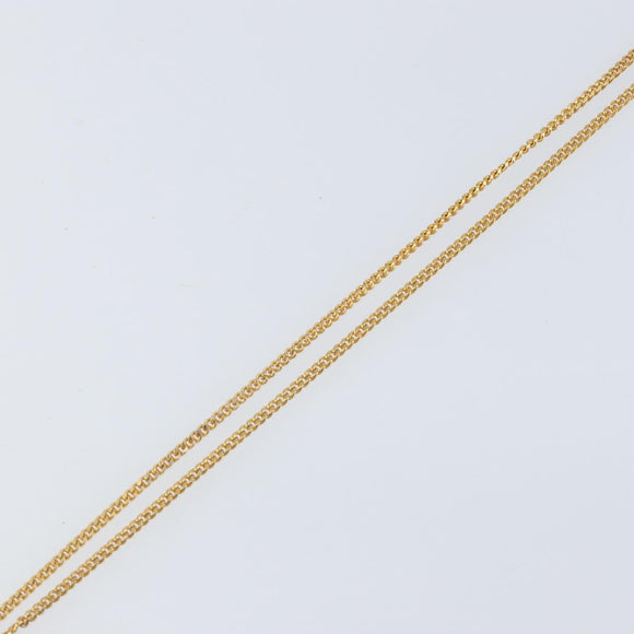 LOEWE Necklace metal Gold Auth bs33232