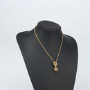 LOEWE Necklace metal Gold Auth bs33232-12