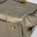 LOEWE Amazonas Hand Bag Leather Gold Tone Auth bs33234-9