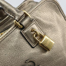 LOEWE Amazonas Hand Bag Leather Gold Tone Auth bs33234-17