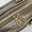 LOEWE Amazonas Hand Bag Leather Gold Tone Auth bs33234-10