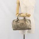 LOEWE Amazonas Hand Bag Leather Gold Tone Auth bs33234-24