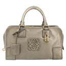 LOEWE Amazonas Hand Bag Leather Gold Tone Auth bs33234-13
