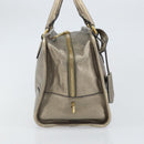 LOEWE Amazonas Hand Bag Leather Gold Tone Auth bs33234-3