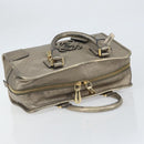 LOEWE Amazonas Hand Bag Leather Gold Tone Auth bs33234-6