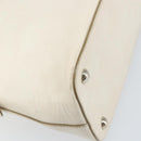 Salvatore Ferragamo Hand Bag Leather White Silver Auth bs33235-13